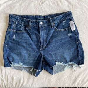 NWT Old Navy O.G. Straight High-Rise Cutoff Shorts Sz 14